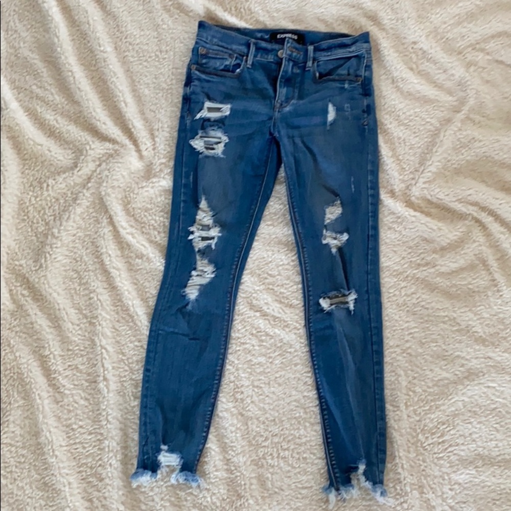Express distressed jeans